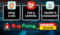 fix PHP and laravel bugs, errors, and issues fast