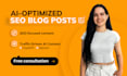 write ai optimized SEO blog posts