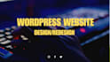 build wordpress website development, business website or wordpress blog website