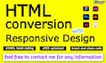convert figma, xd, PSD to pure HTML, CSS, javascript