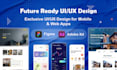design mobile app UI UX using figma exceptional one