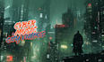 create cyberpunk city and character  music video and game music video
