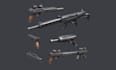 create 3d game weapon, 3d game assets, 3d gun, 3d game character, 3d low poly