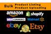 do shopify full store and products SEO, products listing, products description