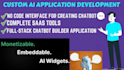 develop ai web apps, chatbots, ai saas with langchain, manychat, generative ai