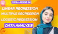 do linear, mult and logistic regression analysis using r, python, spss and excel