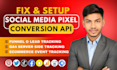 setup tiktok pixel, pinterest, snapchat, twitter, linkedin meta conversion API