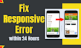 fix responsive layout issues in 24 hours