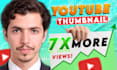 design an outstanding clickbait youtube thumbnail fast