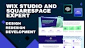design wix studio, squarespace website, figma to wix studio, wix ecommerce
