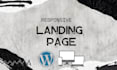 design responsive landing page for you