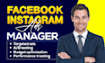 be your meta ads campaign manager to run paid facebook ads and instagram ads