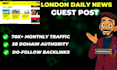 write and publish guest posts on london daily news