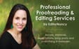 be your professional proofreader and editor
