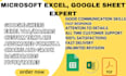 create custom excel spreadsheet, microsoft excel, google sheet, vba, data entry
