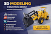 do 3d cad modeling, create stp stl dxf files, and reverse engineering your part