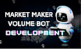 provide python algotrading cryptocurrency volume bot