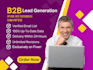 target linkedin b2b lead generation database, email finding web research contact