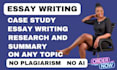 do urgent essay writing, case studies, summary, research and report writing