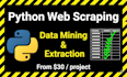 do advanced python web scraping and data mining for your project