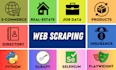 do website data scraping, web scraper and data scraper