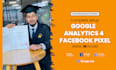 set up google analytics 4, ga4 ecommerce, facebook pixel , server side with GTM