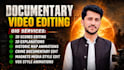 do documentary and crime video editing