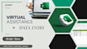 do any excel, data entry, research, typing, copy paste, and virtual assistant