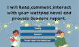 read comment on your wattpad novel and provide feedback pdf