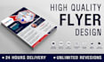 design a professional flyer, brochure, and poster