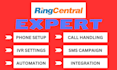 ringcentral phone system setup grasshopper a2p 10dlc IVR CRM twilo integration