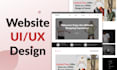 design modern web UI UX design,custom and responsive