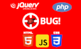 fix html css javascript jquery php bug, error or issues