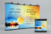 do event backdrop red carpet banner step and repeat standee banner design
