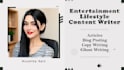 create content strategy for entertainment, lifestyle blogs