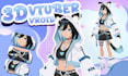create 3d character for 3d vtuber, 3d vroid, vrchat avatar for vtuber and stream
