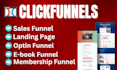 setup high converting clickfunnels landing page clickfunnels sales funnel