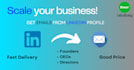 get leads and emails from linkedin