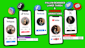 create 3d phone subscribe follow button lower thirds animation
