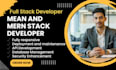 be your mern stack and mean stack web developer
