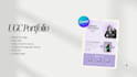 design your ugc portfolio website on canva