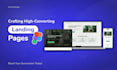 design a high converting saas landing page UI UX