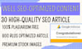 write 30 special SEO article for google adsense approval