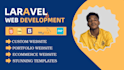 create a full functional php website with laravel framework