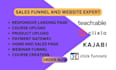 create custom funnels with clixlo, builderall, unbounce,kajabi