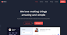 professional landing page design using react js
