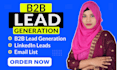 do b2b lead generation and collect linkedin leads