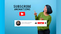 design a stunning youtube subscribe button and bell animation