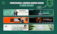 design linkedin banner, facebook cover and carousel posts