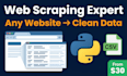 scrape any website and deliver clean structured data